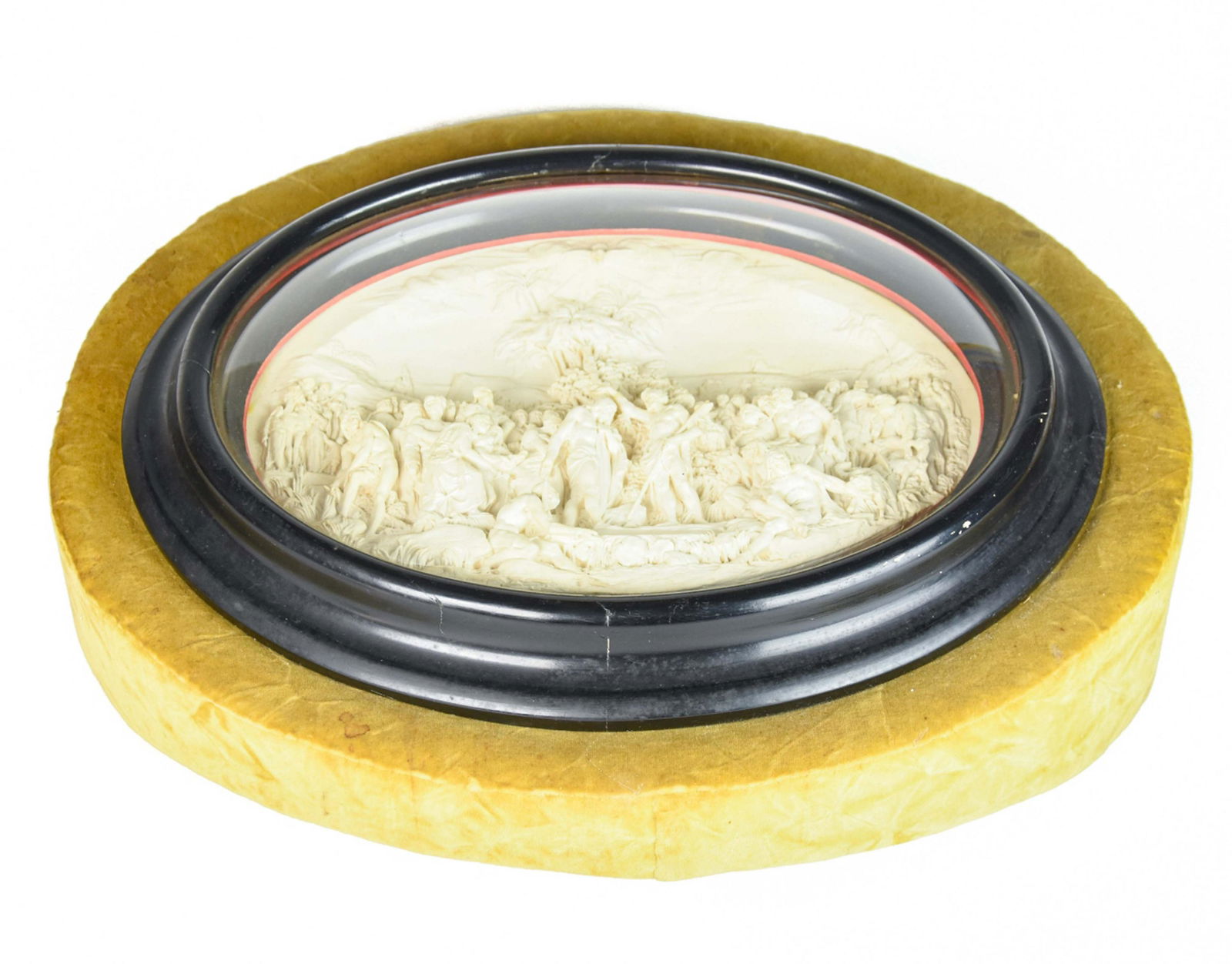 Carved Plaster High Relief Plaque Baptism Christ (1 of 10)