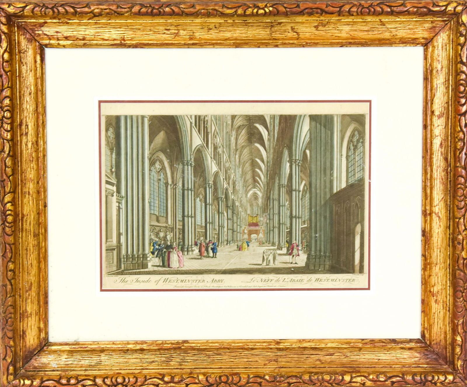 Westminster Abbey Interior Hand Colored Engraving (1 of 10)