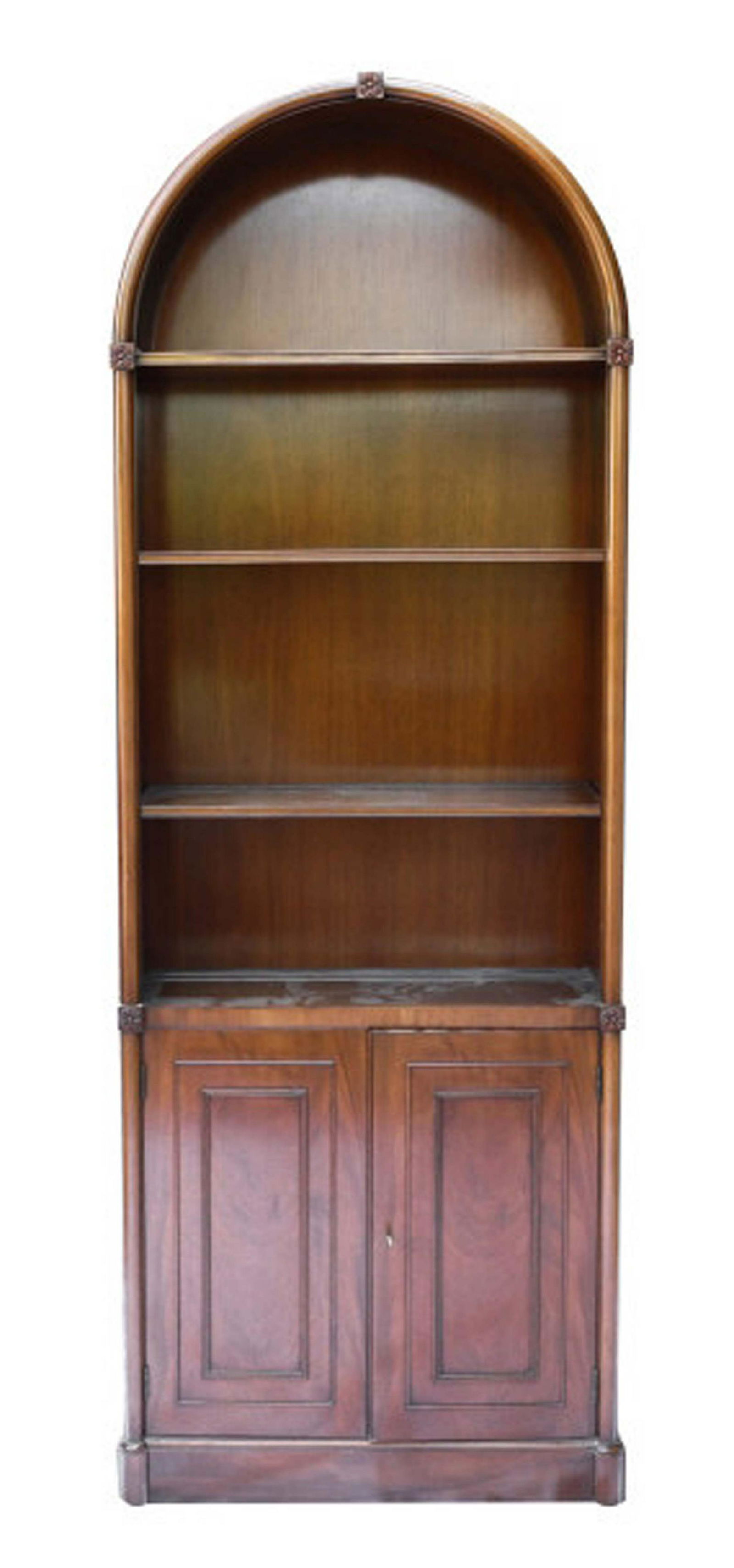 Beacon Hill Collection Arched Mahogany Bookcase (1 of 11)