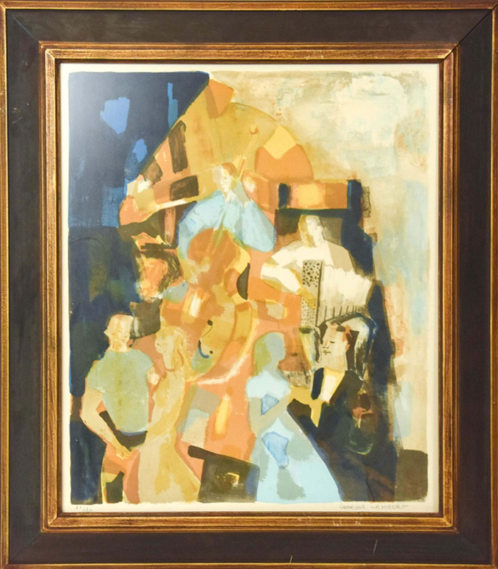 Georges Lambert Lithograph of Musicians (1 of 8)