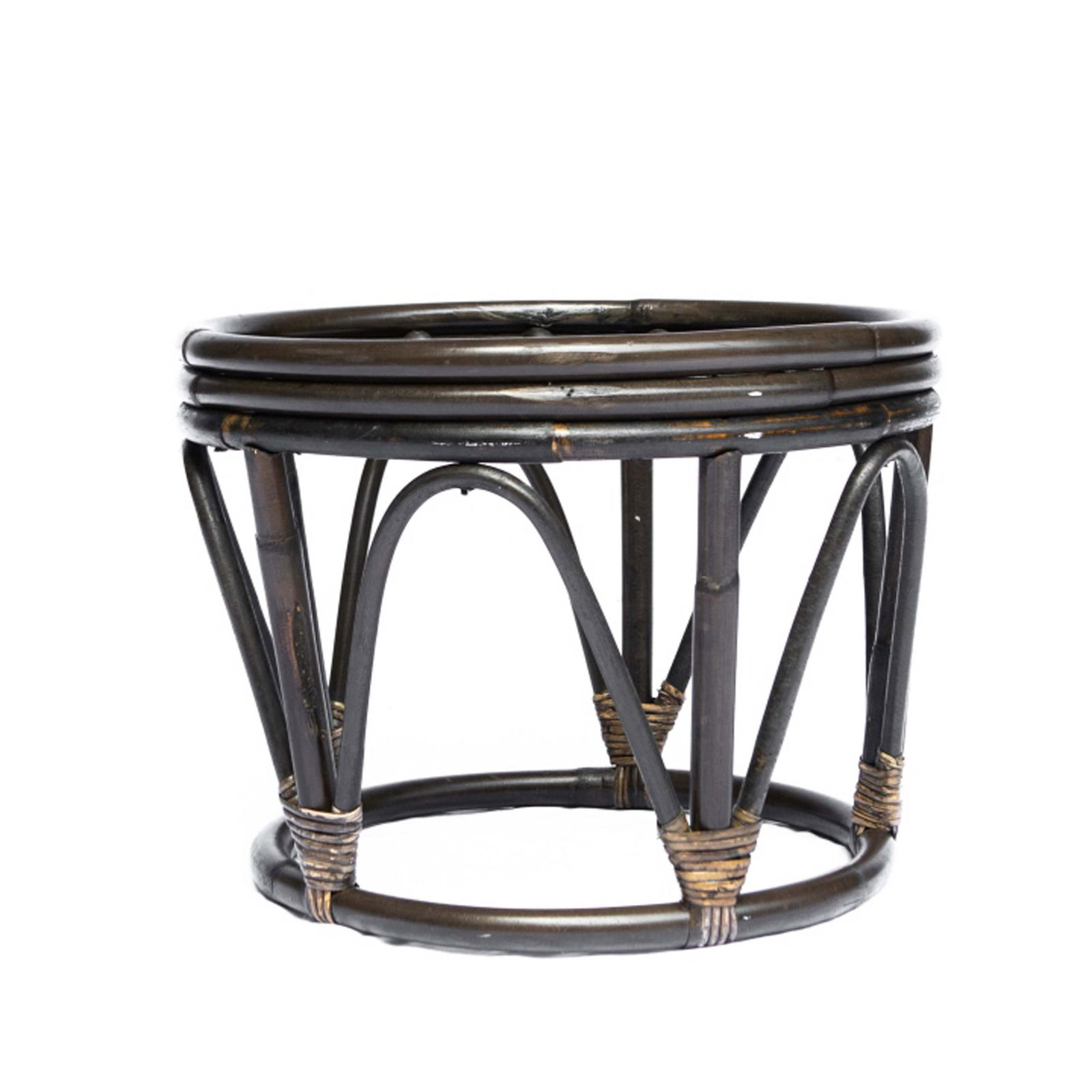 Mid Century Bamboo & Rattan Stool (1 of 6)