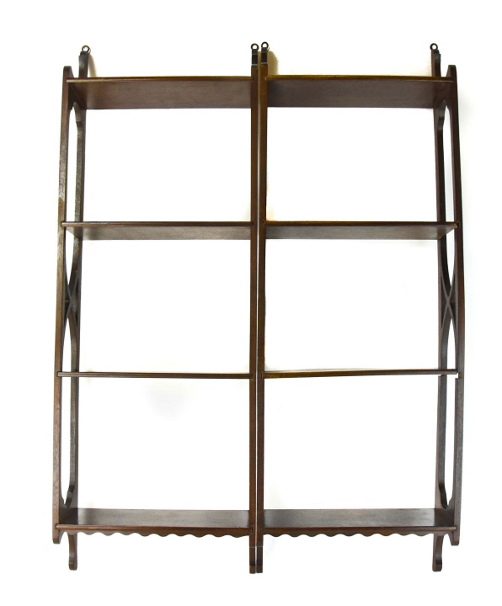 Pair Carved Hanging Wall Etageres (1 of 8)