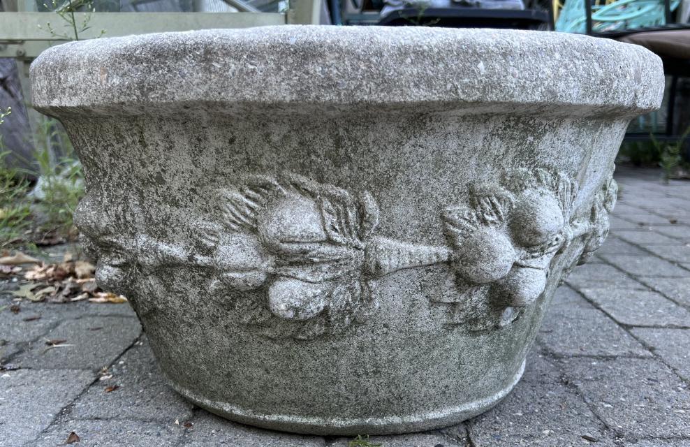 Neo Classical Motif Cast Stone Garden Pot (1 of 4)