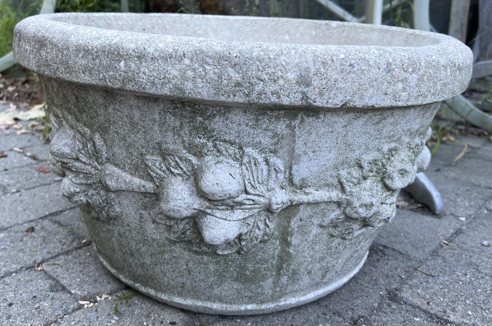 Neo Classical Motif Cast Stone Garden Pot (1 of 4)