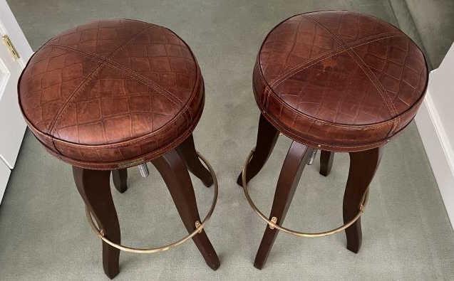 Pair of Bar Stools / Counter Stools by  Stiles Bro (1 of 4)