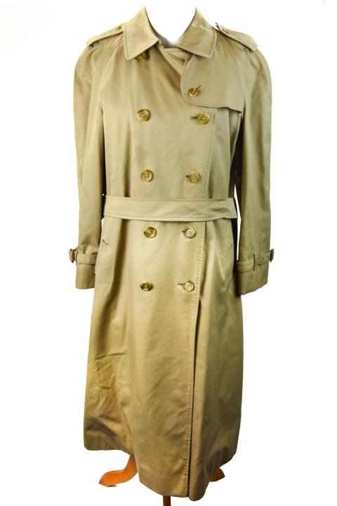 Burberry Classic Khaki Coat w Plaid Lining (1 of 10)