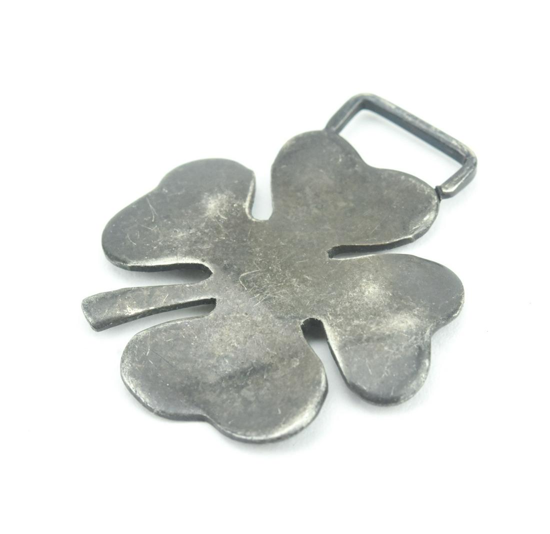 Antique Sterling Silver 4 Leaf Clover Luggage Tag (1 of 5)