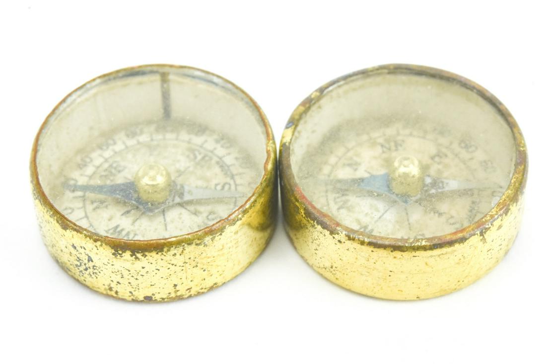 Two Antique Miniature Working Compass Cases (1 of 6)