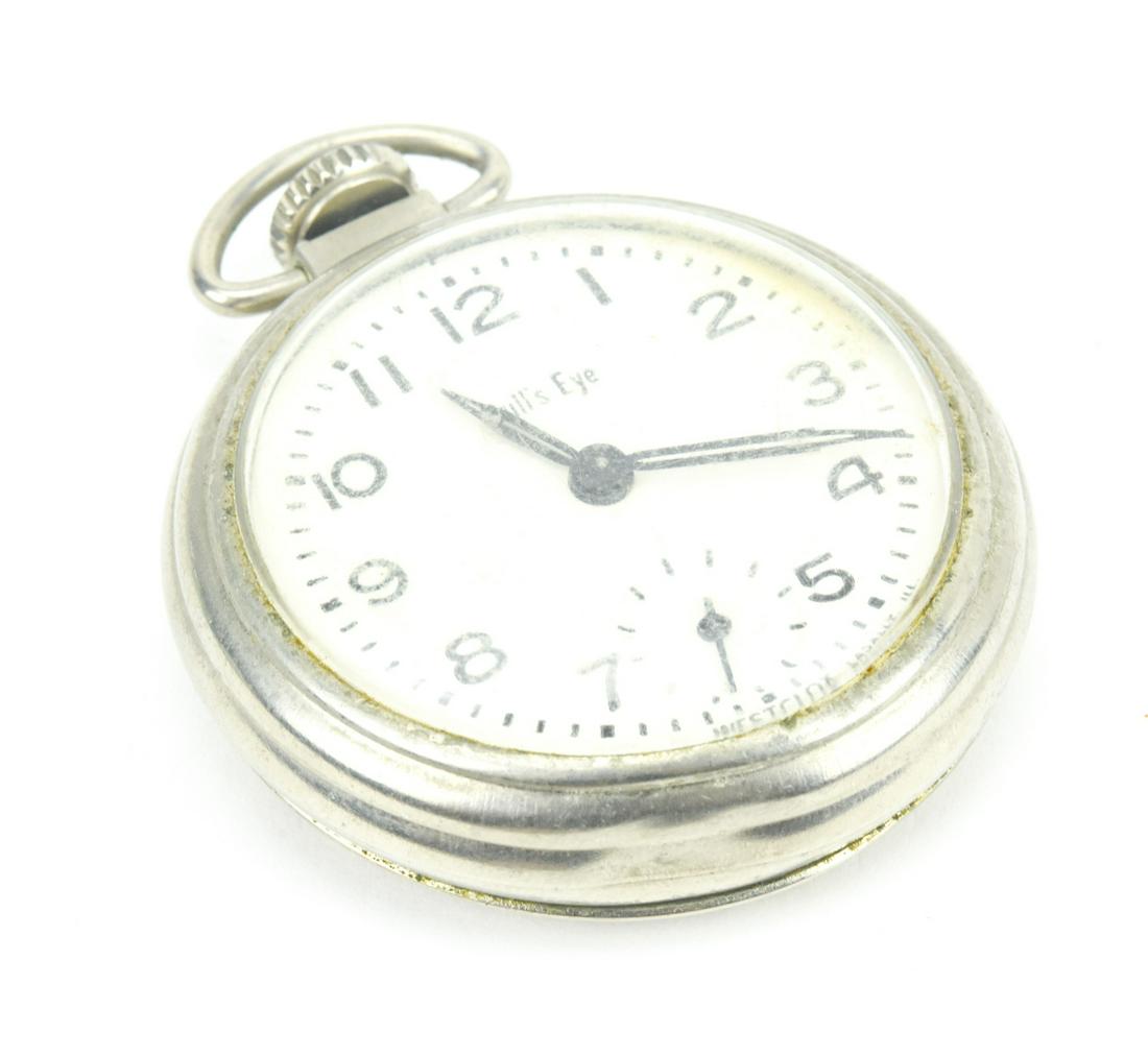 Vintage Bulls Eye Pocket Watch By Westclox Lasalle