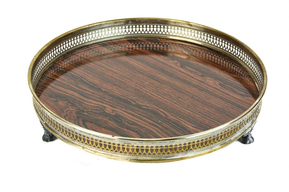 Vintage Sheffield Silver Plate Cocktail Tray (1 of 7)