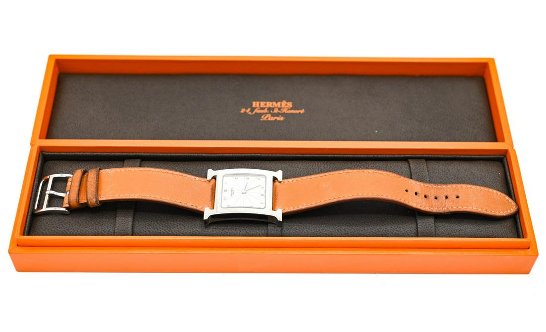 Hermes Paris Ladies Watch w Leather Band & Box (1 of 8)