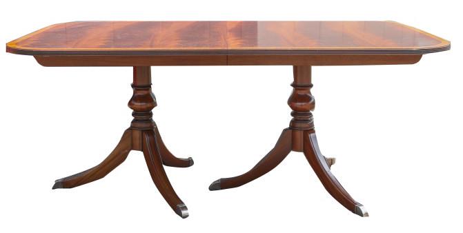 Ethan Allen Abbott Sheraton Double Pedestal Table (1 of 10)