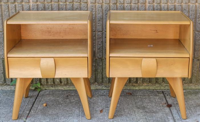 Pair Heywood Wakefield Mid C Modern Night Stands (1 of 7)