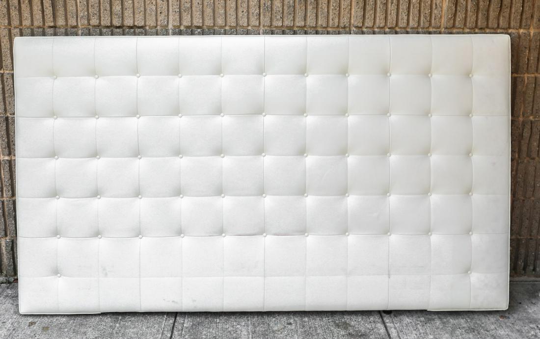 Contemporary Ligne Roset Tufted Leather Head Board (1 of 8)
