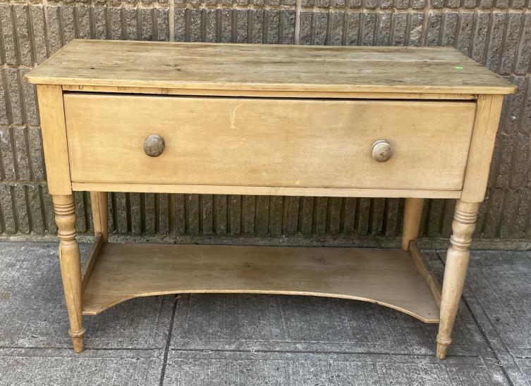 American Country Pine Console or Desk w Drawer (1 of 5)