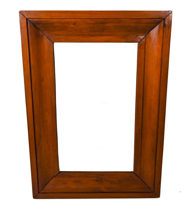 Antique Cherry Ogee Mirror: Antique Cherry Ogee Mirror. Measures 28 inches x 20 inches.