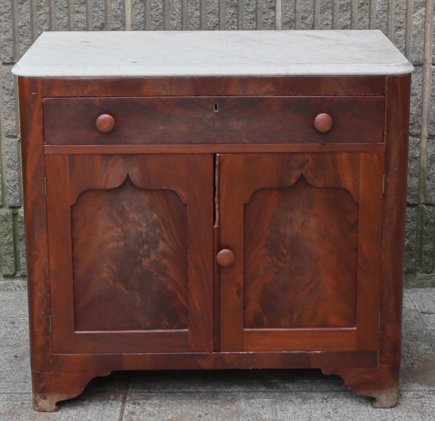 Antique Marble Top Console (1 of 8)