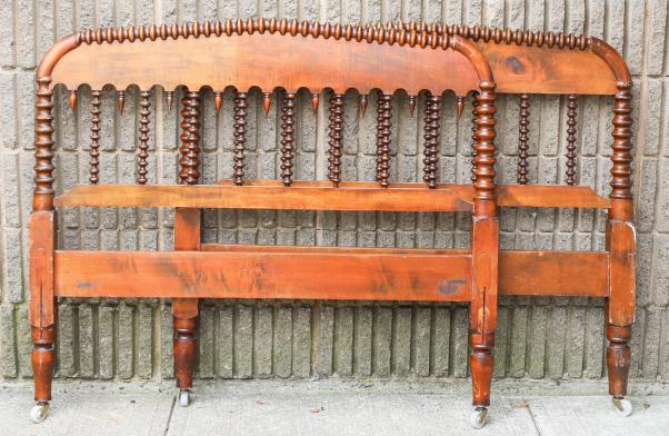 Antique Spindle Barley Twist Bed Frame (1 of 9)