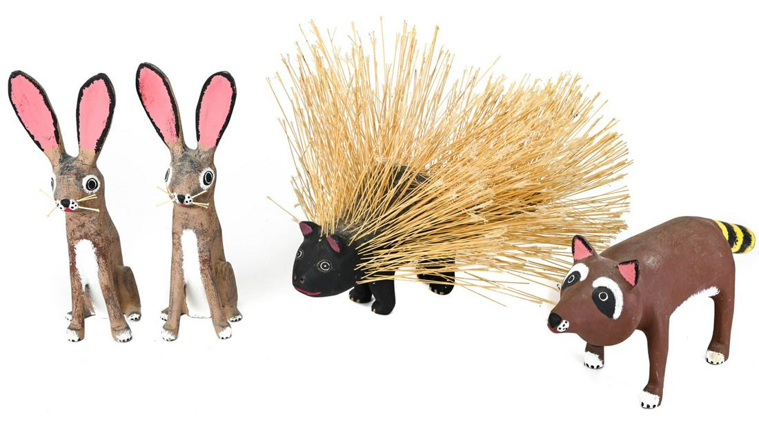 David Alvarez Folk Art Hand Carved Sculptures (1 of 9)