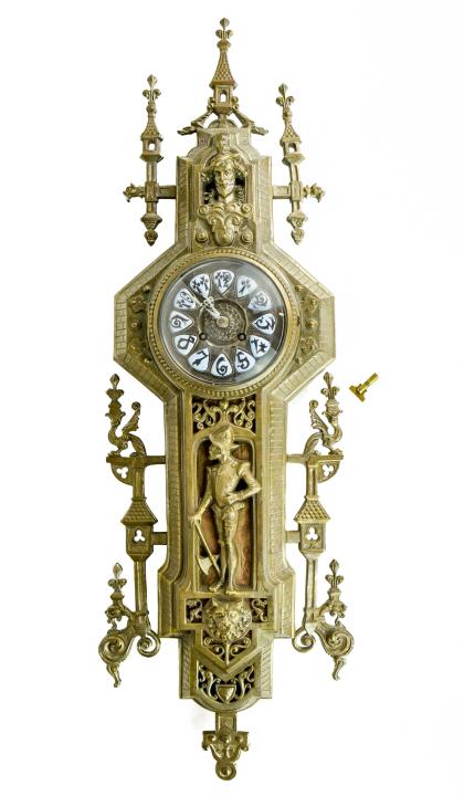Renaissance Revival Bronze Cartel Clock (1 of 8)