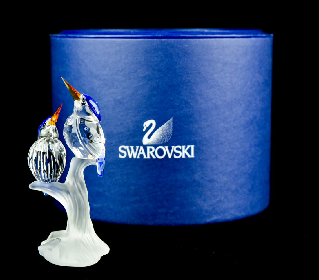 Swarovski Austria Crystal Pair King Fishers (1 of 4)