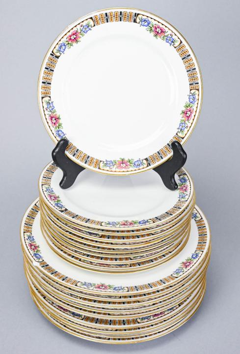 C. Ahrenfelot Limoges Dinner Plate and Lunch Plate (1 of 10)