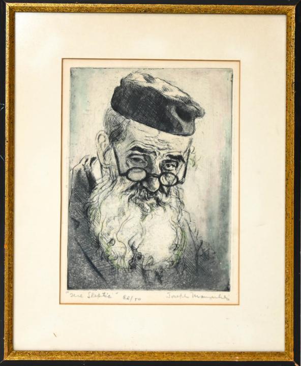 Joseph Margulies  Aquatint Etching "Philosopher" (1 of 7)