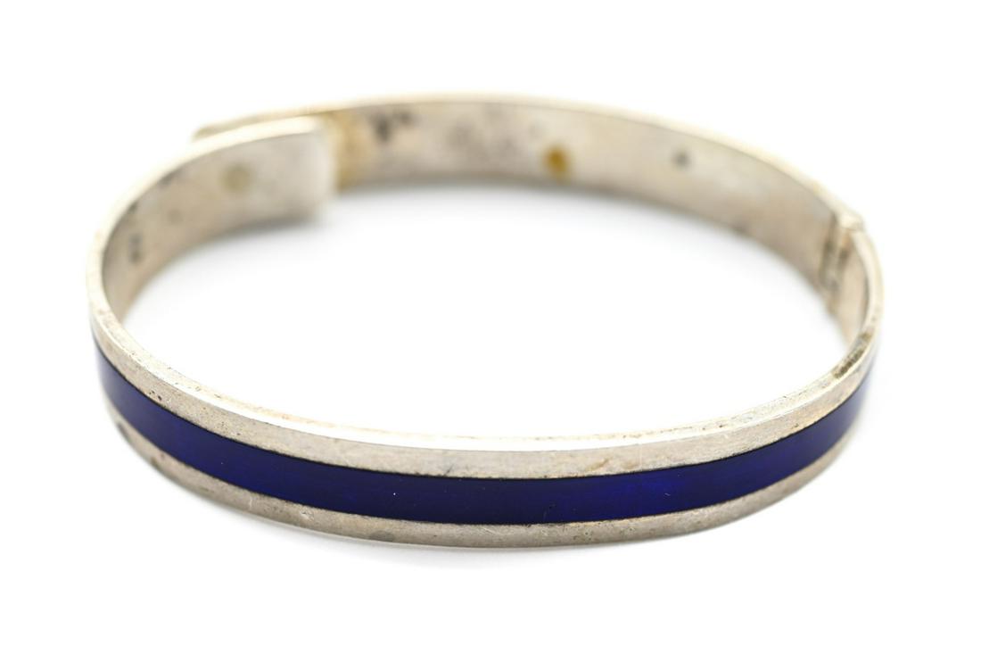 Vintage Gucci Style Sterling & Enamel Bracelet (1 of 6)