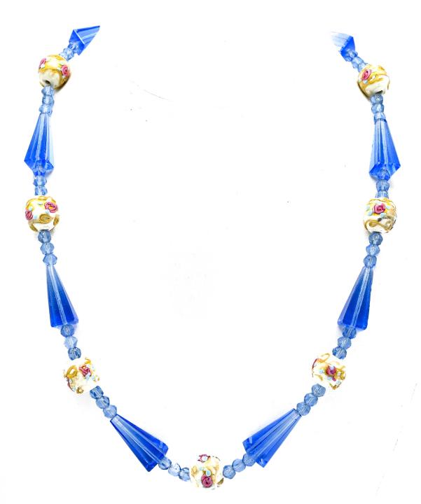 Antique Italian Murano Art Glass Necklace Sterling (1 of 6)