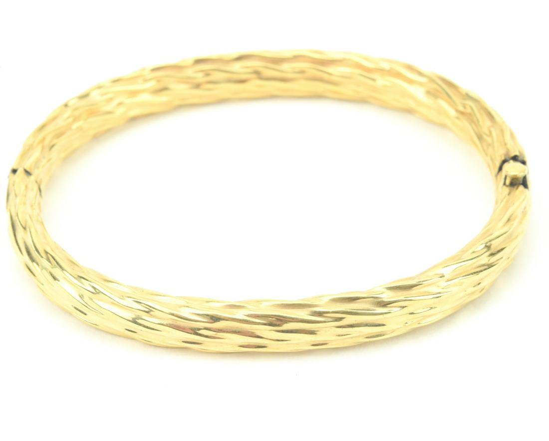 Vintage 14kt Yellow Gold Filled Hinged Bangle (1 of 8)