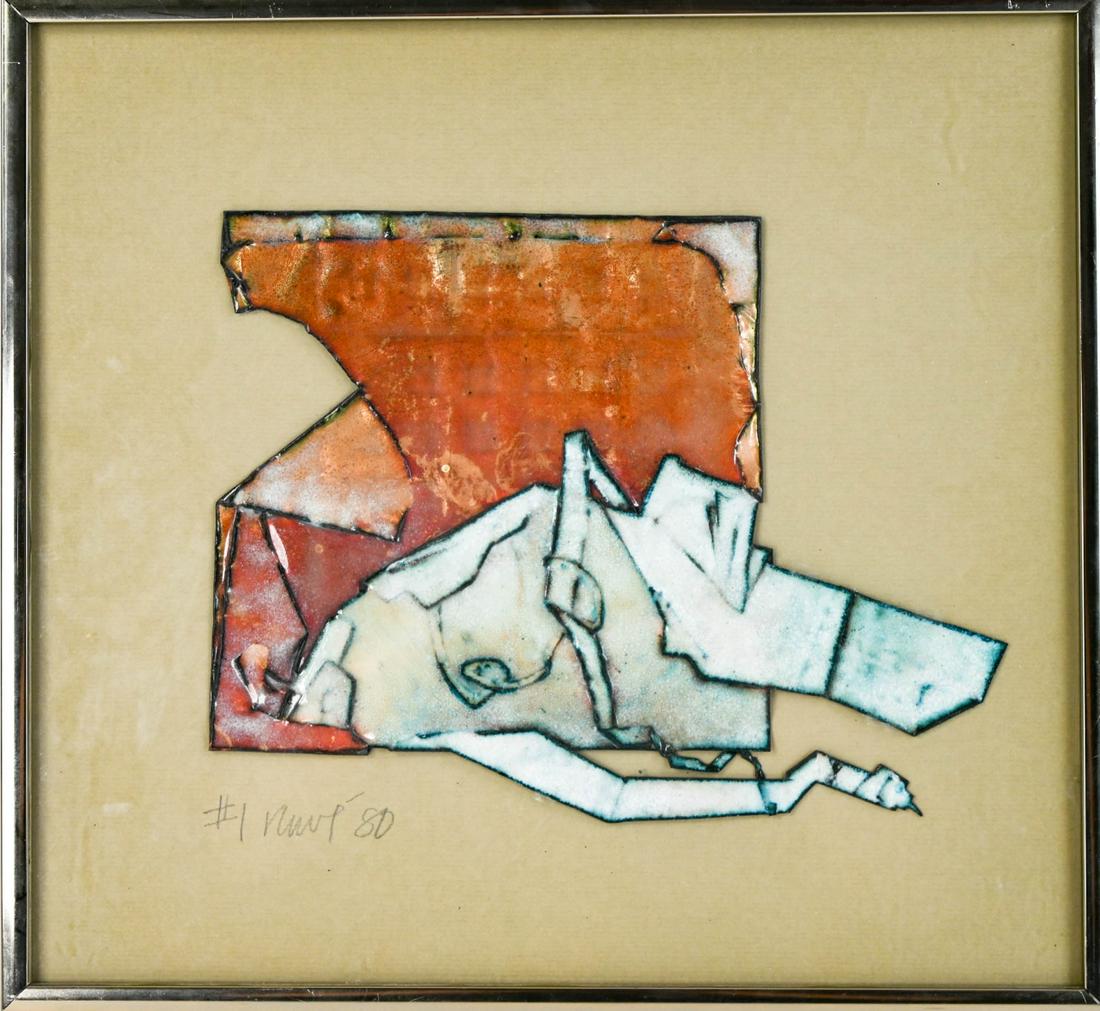 Craig Andrew Ruwe Enamel Over Copper Artwork 1980 (1 of 8)
