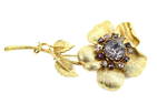 Vintage Large Costume Jewelry Coro Floral Brooch