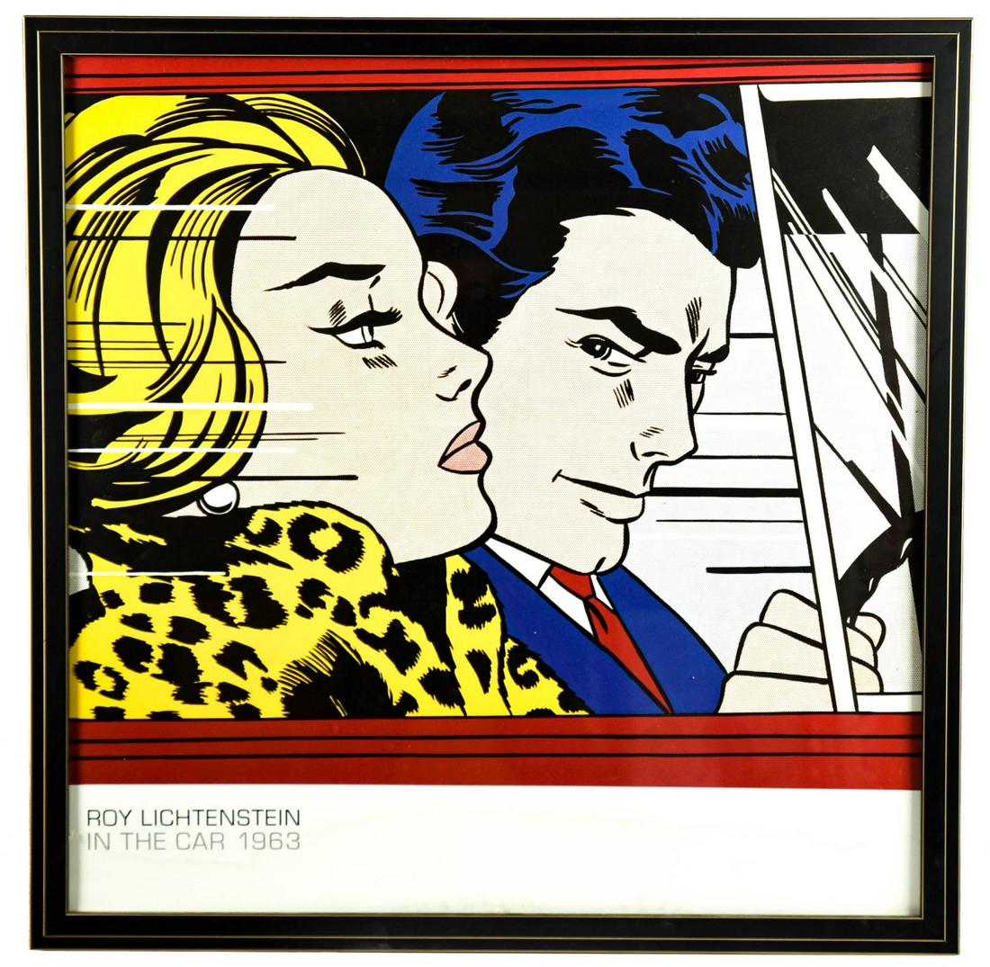 Roy Lichtenstein "In the Car" Gallery Poster (1 of 4)