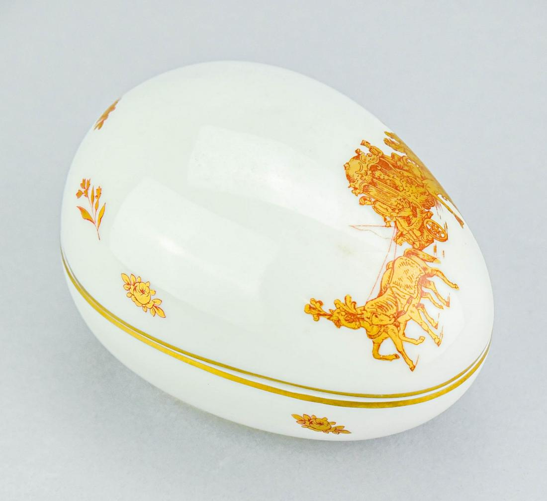 Antique Limoge Porcelain Hand Painted Egg Form (1 of 6)