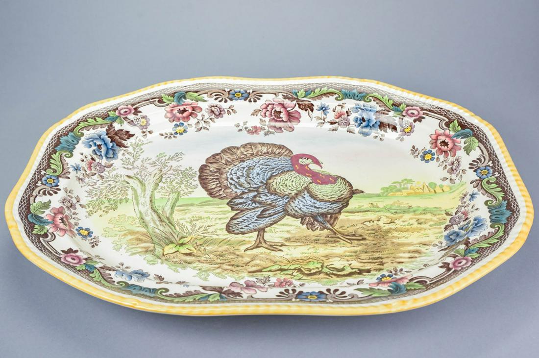 Spode England Porcelain Hand Painted Serving Tray (1 of 6)