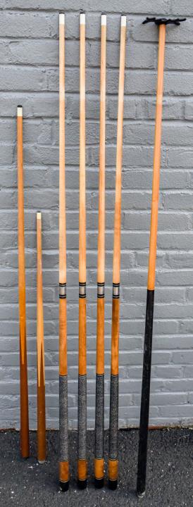 Wooden Pool Cue Stick Set (1 of 5)