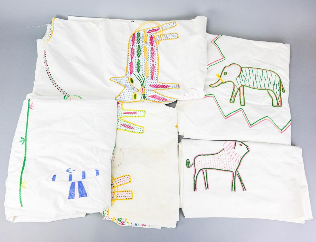 Collection of Hand Embroidered Table Cloths (1 of 10)