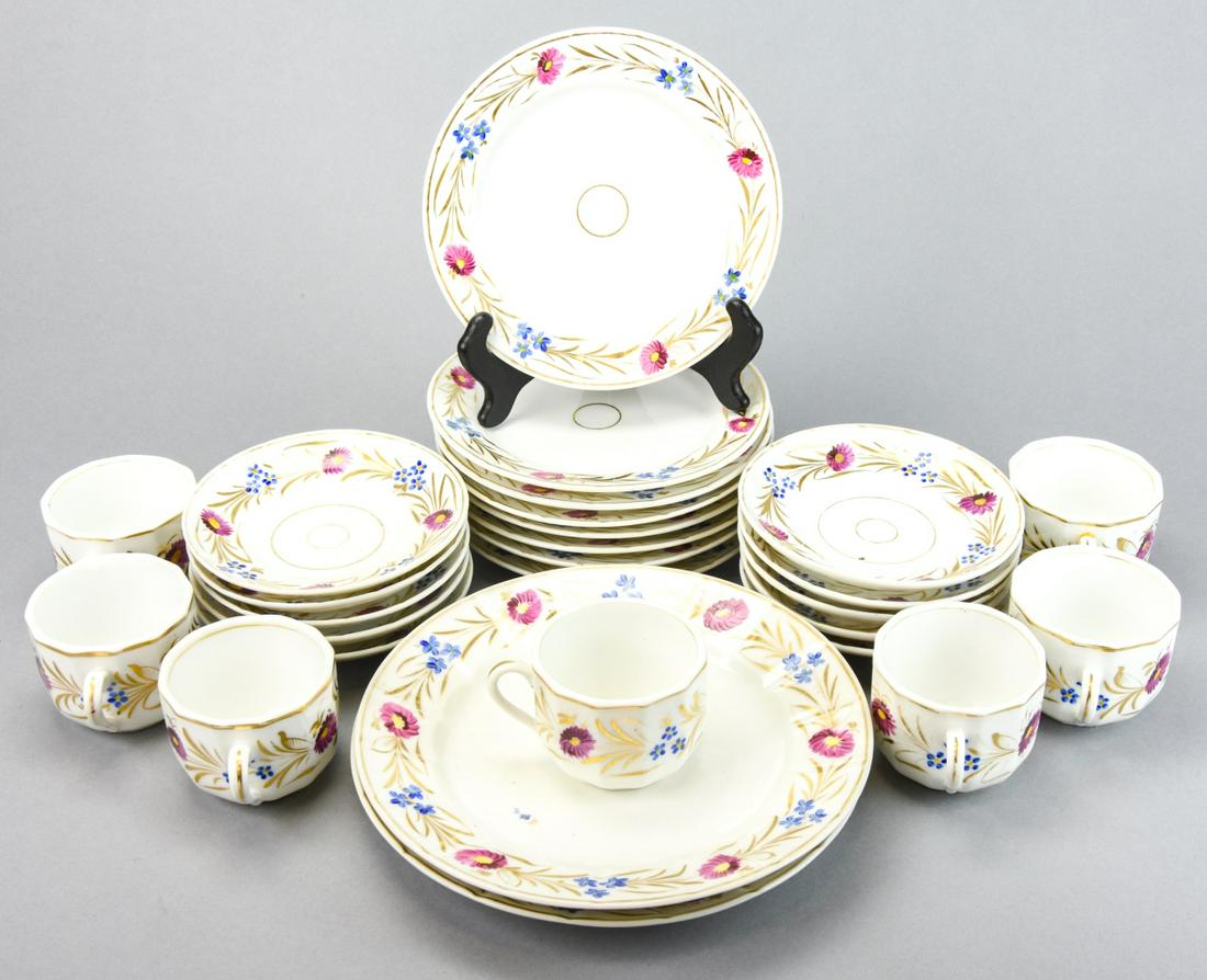 Antique Floral Porcelain Partial Dinner Service (1 of 8)