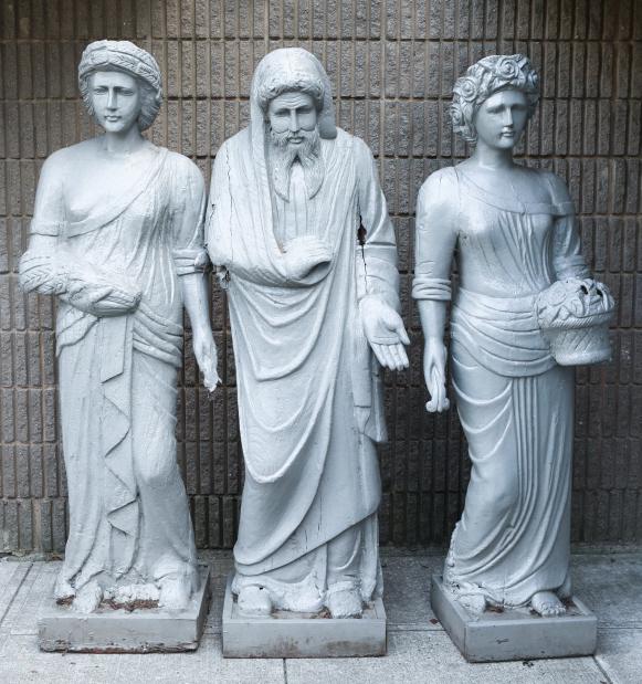 3 Greco-Roman Hand Craved Life Size Statues (1 of 9)