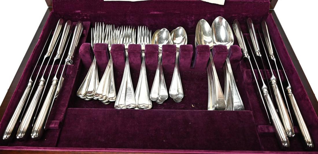 Antique English Georgian Sterling Flatware Set (1 of 10)