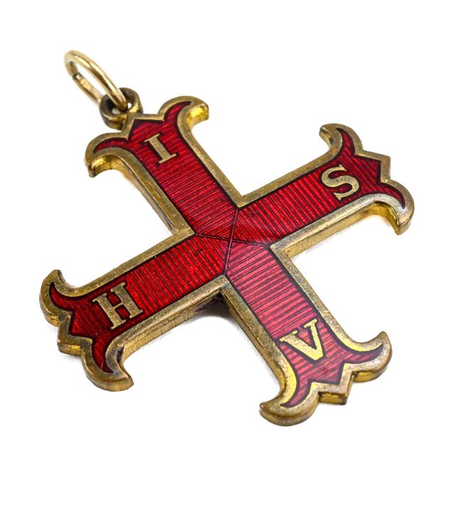 Antique 19th C Masonic Red Cross of Constantine (1 of 6)