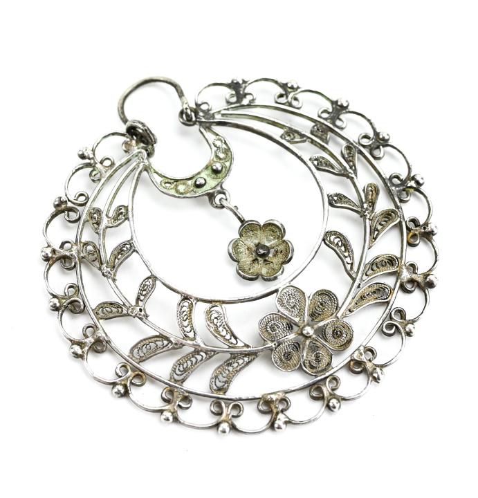 Vintage Large Scale Handmade Sterling Pendant (1 of 5)