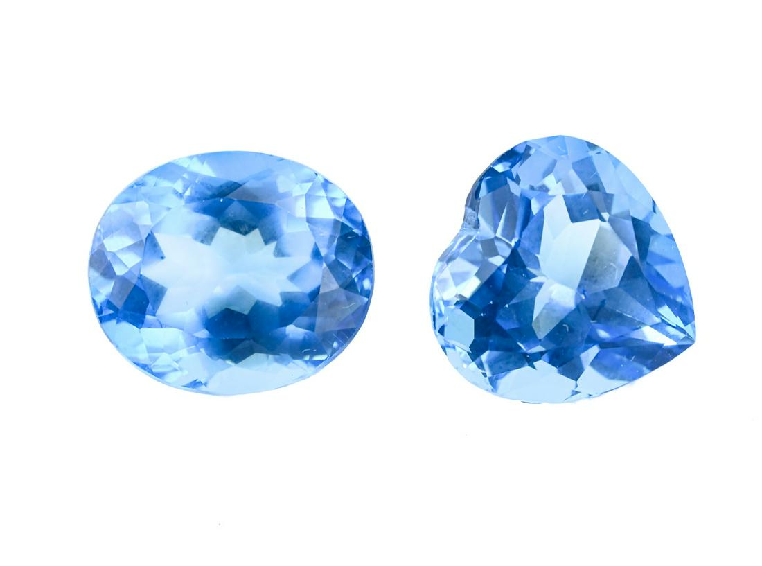 Two Blue Topaz Loose Stones - 31 & 33 Carats (1 of 7)