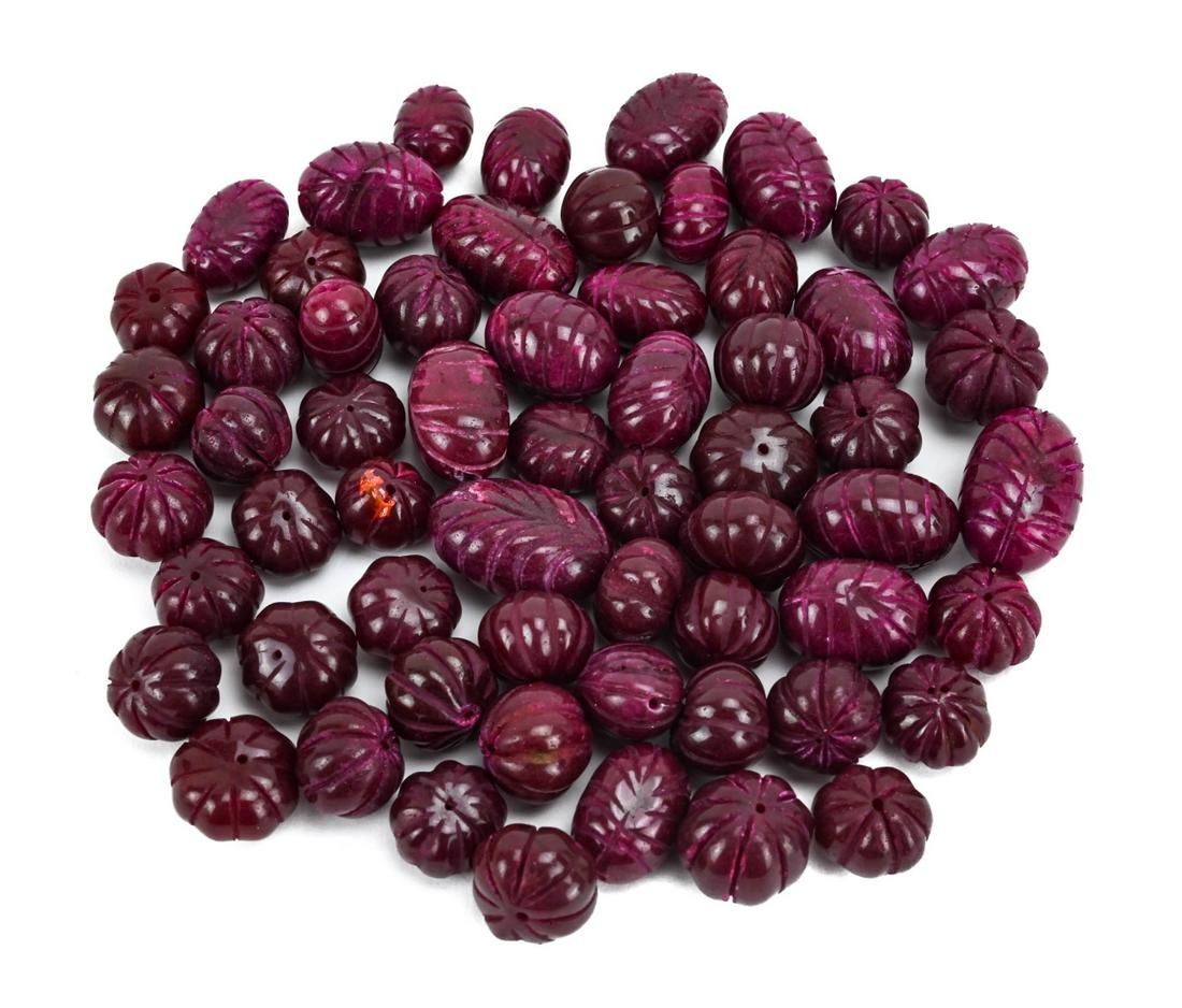 Approximately 1450 Carats of Loose Ruby Beads (1 of 7)