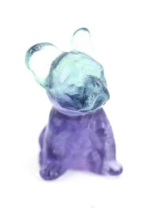 Antique Art Deco Czech Glass Miniature Bull Dog (1 of 6)