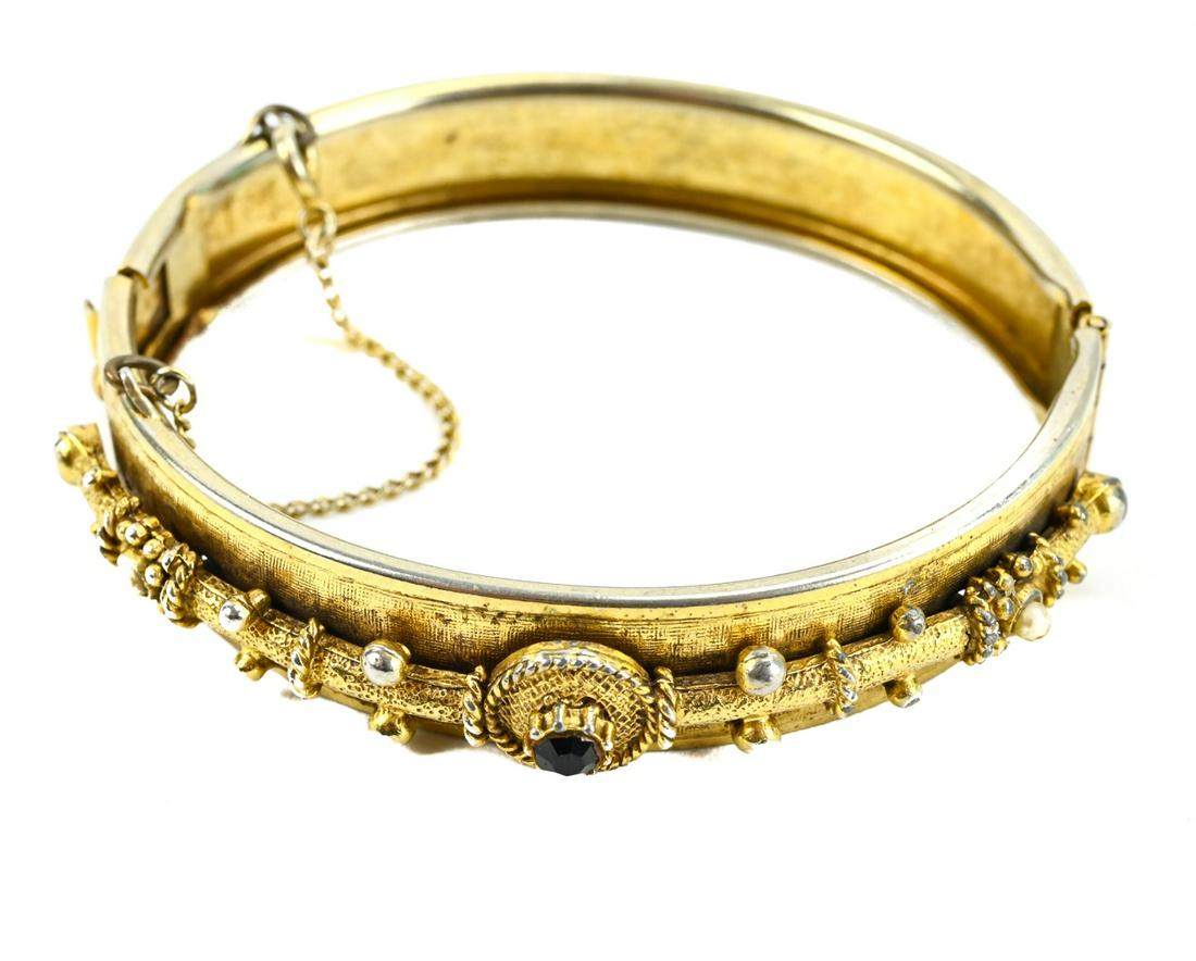 Victorian Style Hinged Bangle Bracelet by Florenza (1 of 8)