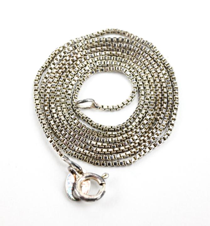 18 In Italian Sterling Silver Box Necklace Chain (1 of 6)