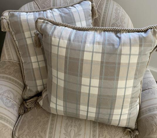 Pair of Decorative Throw Pillows (1 of 2)