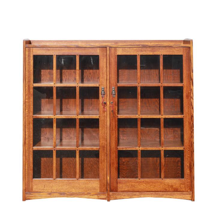 Stickley Mission Style Oak Glass Front Bookcase (1 of 10)