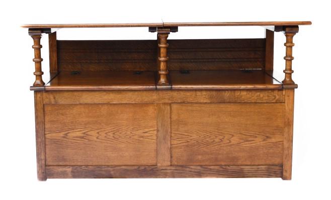 Brights of Nettlebed Oak Monk's Bench (1 of 9)